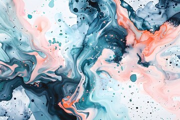 Vibrant Abstract Art, Multicolored Paintings, Soft Floral, and Fluid Backgrounds