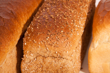 Variety of Fresh Bread Loaves