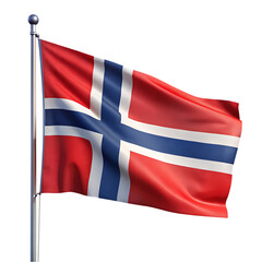 iceland waving flag set isolated on transparent background