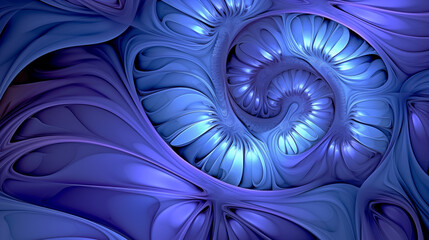 Abstract Image Pattern Background, Complex Fractal Designs in Shades, Texture, Wallpaper, Background, Cell Phone Cover and Screen, Smartphone, Computer, Laptop, 16:9 Format - PNG