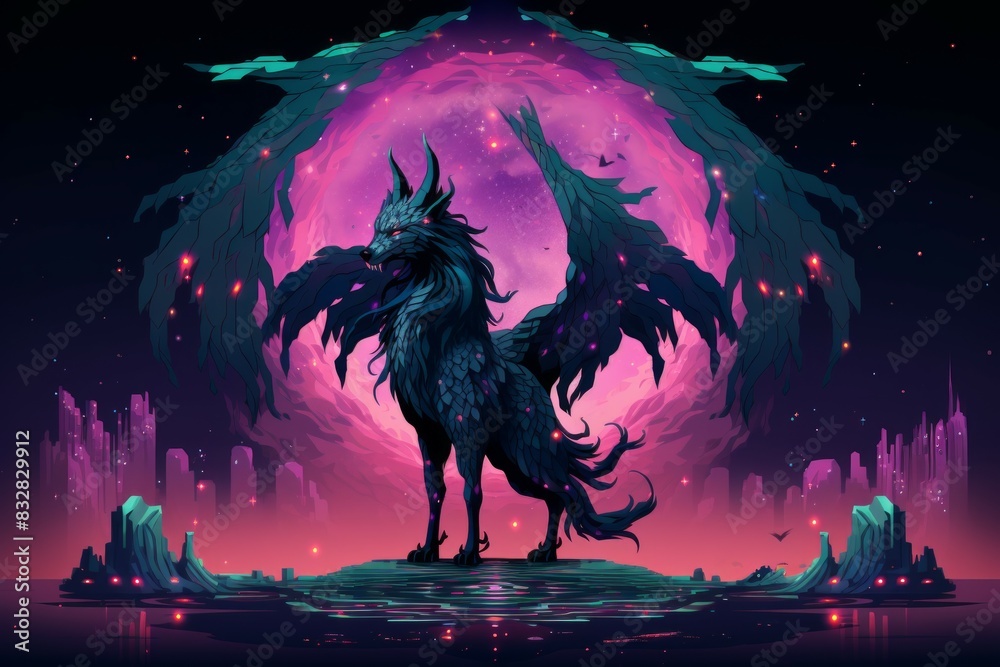 Wall mural a skilled and adaptable shape-shifter, assuming different forms to suit various situations. - genera