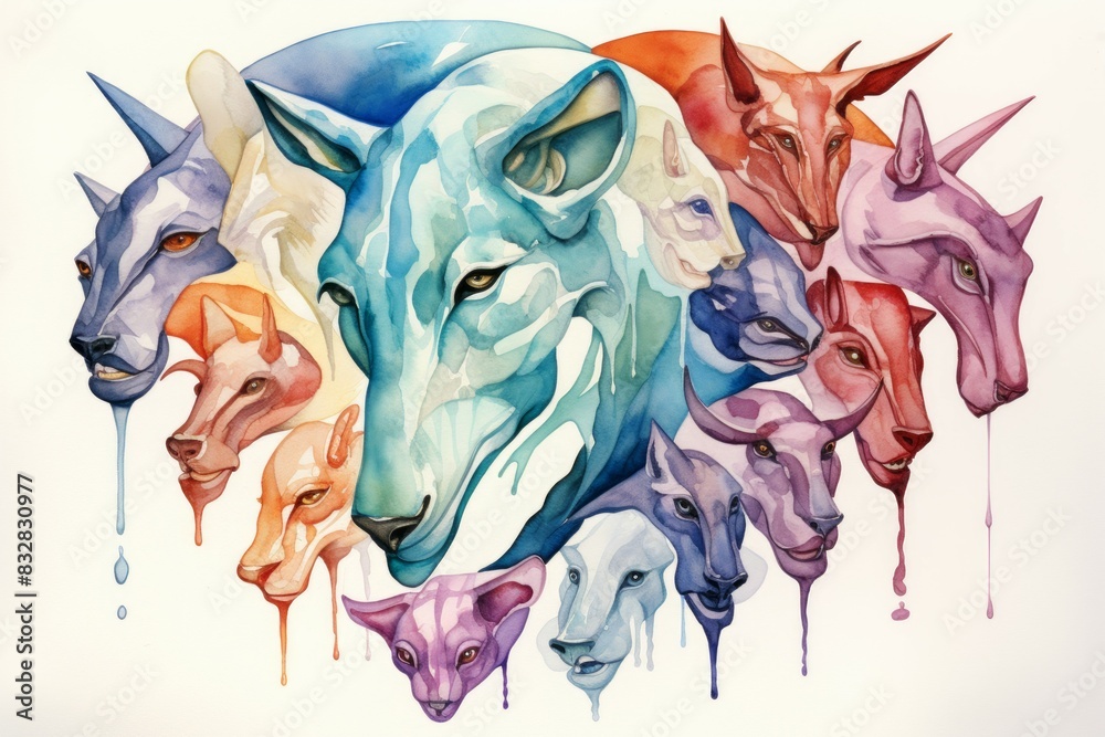 Wall mural a skilled and adaptable shape-shifter, assuming different forms to suit various situations. - genera