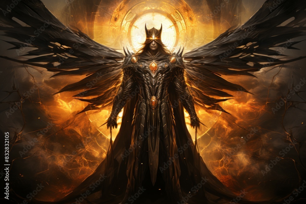 Wall mural a virtuous and steadfast paladin, upholding justice and combating evil with unwavering resolve. - ge