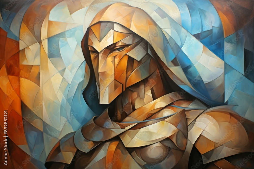 Wall mural a virtuous and steadfast paladin, upholding justice and combating evil with unwavering resolve. - ge