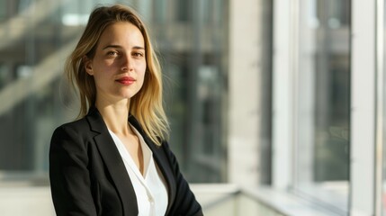 Business lady or businesswoman. Background with selective focus and copy space