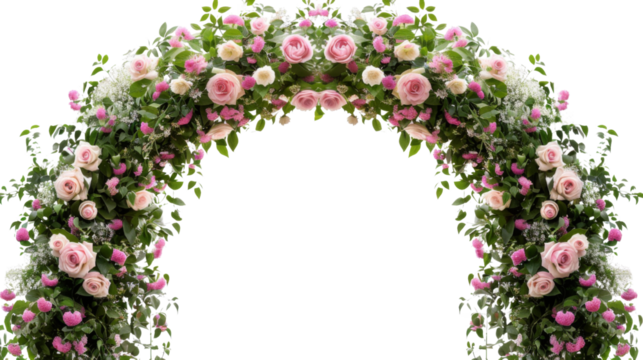 Wedding flower arch