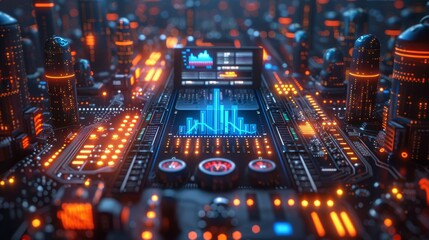 Obraz premium **3D logo of the number 