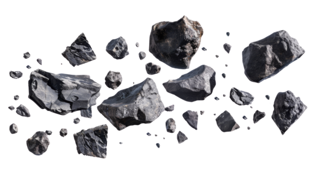 Flying asteroids 