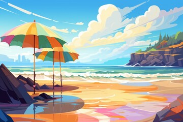 Beach scenes - Generative AI