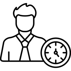 User Clock Icon