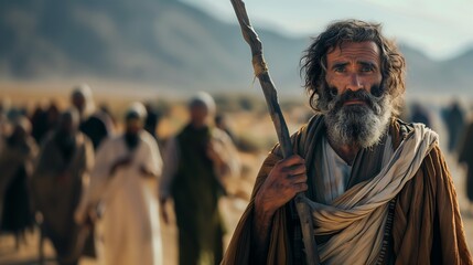 O Velho Cego Bartimeu, um homem de fé esperando por um milagre de Jesus, história do novo testamento