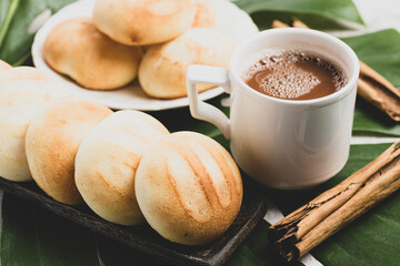 Delicious and nutritious almojabanas or pandebono, a food based on cassava flour and cheese