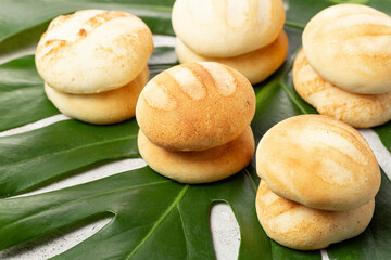 Delicious and nutritious almojabanas or pandebono, a food based on cassava flour and cheese