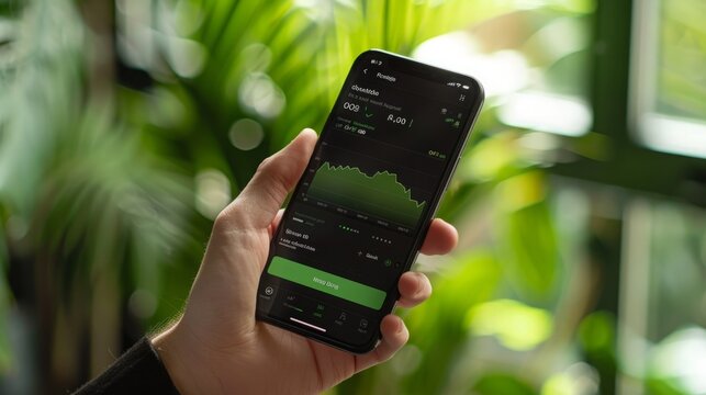 A person is holding a cell phone in their hand, with the screen visible and fingers touching the display.