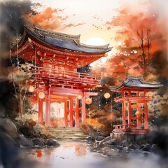 beauty of japaness shrines 