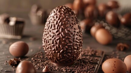 Egg shaped chocolate