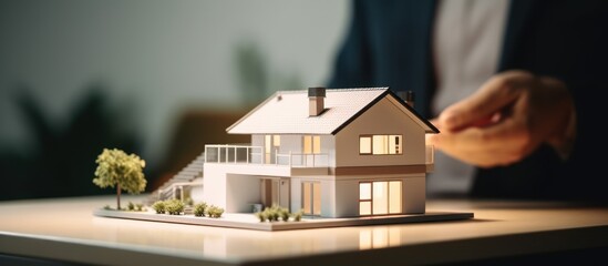 Small house model real estate investment concept
