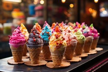 Ice cream and summer treats - Generative AI