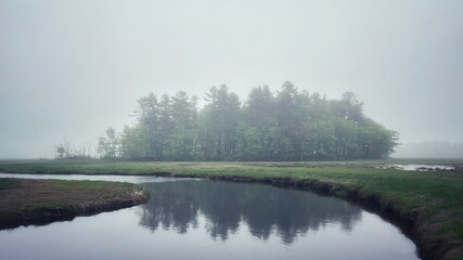 morning on the river in Kennebunk, Maine