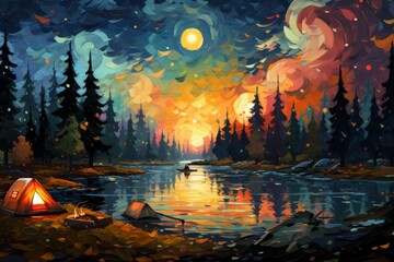 Camping - Generative AI