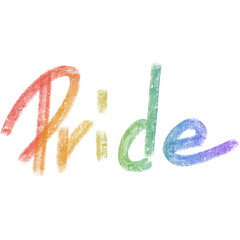 Pride month rainbow element 