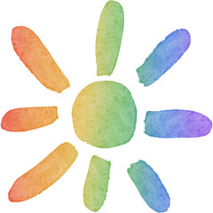 Pride month rainbow element 