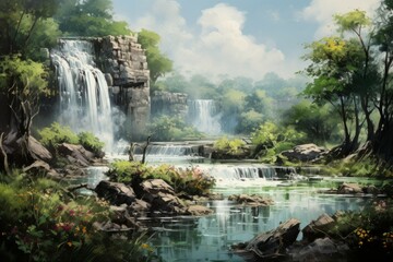 Waterfalls - Generative AI