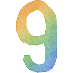 Pride month rainbow element number 9