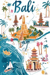 Bali Island: Exotic Travel Destination Poster