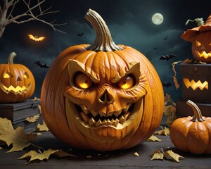 Haunting Halloween Scenes: Spooky Delights for Your Designs