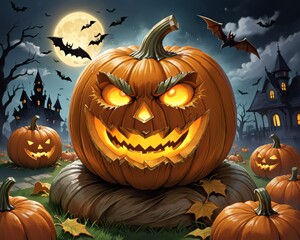 Haunting Halloween Scenes: Spooky Delights for Your Designs