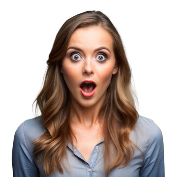 Woman Expressing Surprise