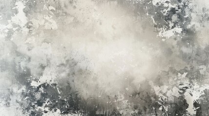 Abstract Gray and White Grunge Texture Background, Generative AI