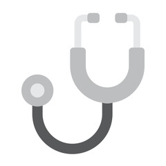 Stethoscope Vector Flat Icon Design