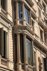 Fototapeta premium Facades in Barcelona