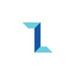 Letter Z modern geometric symbol simple logo vector