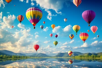 Hot air balloons - Generative AI