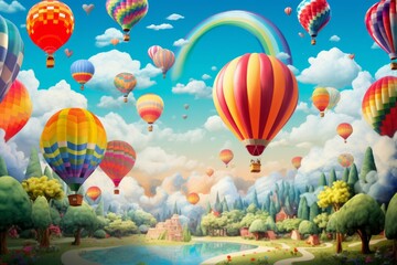 Hot air balloons - Generative AI
