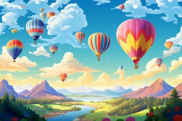 Hot air balloons - Generative AI