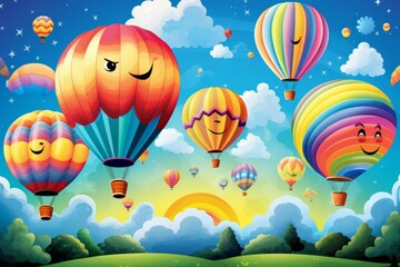 Hot air balloons - Generative AI