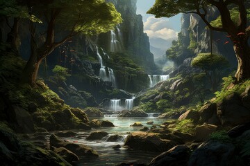 Waterfalls - Generative AI