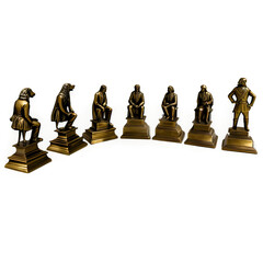 A set of brass bookends Transparent Background Images 