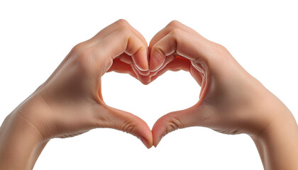 Fototapeta premium hand gestures forming a heart or love shape