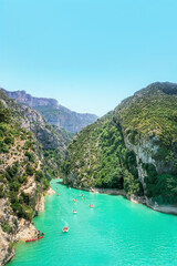 Gorge du Verdon canyon at Provence, France.