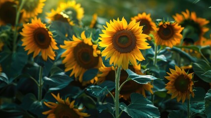 Fototapeta premium Sunflowers in Bloom