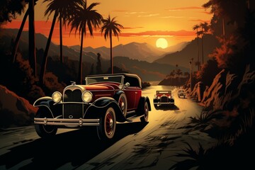 Vintage cars - Generative AI
