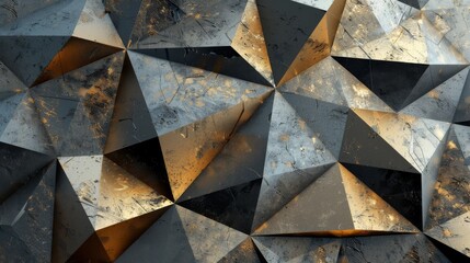 Geometric Abstract Texture with Metallic Sheen