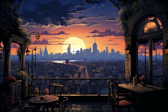 Rooftop views - Generative AI