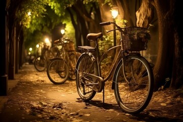 Vintage bicycles - Generative AI