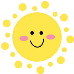funny sun icon